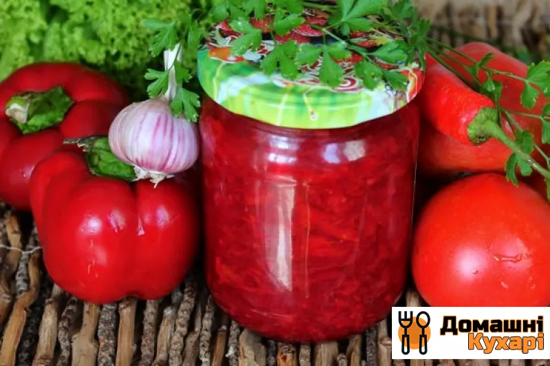 Рецепт Гостра заправка для борщу в томаті