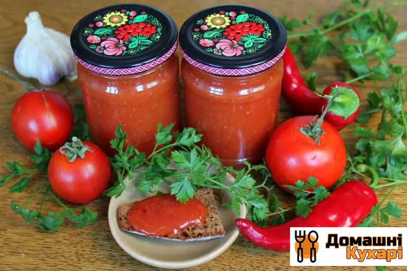 Рецепт Гострий кетчуп з помідорів на зиму