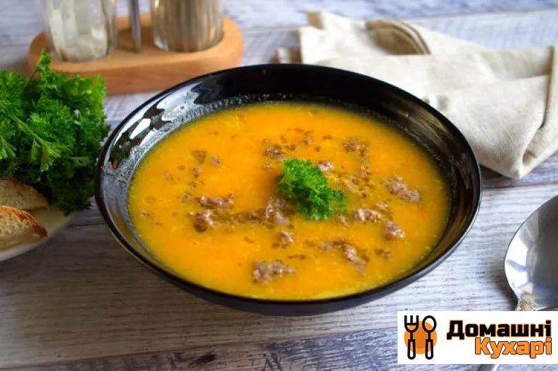 Рецепт Гострий гарбузово-морквяний суп
