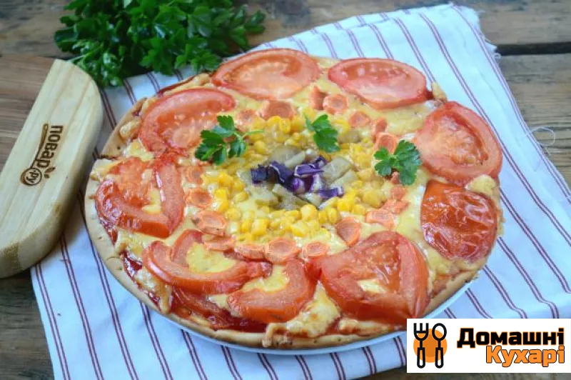 Рецепт Овочева піца «сонечко»