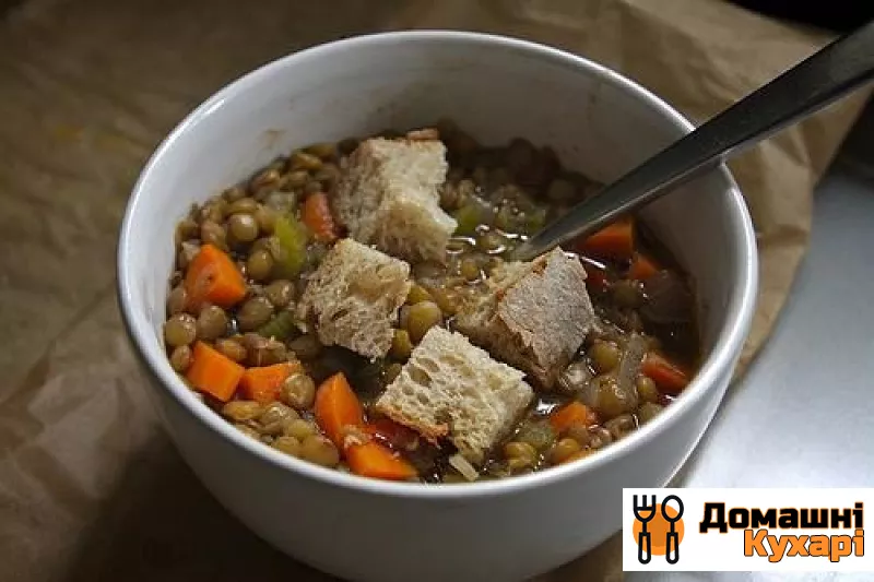 Рецепт Овочевий суп з сочевицею