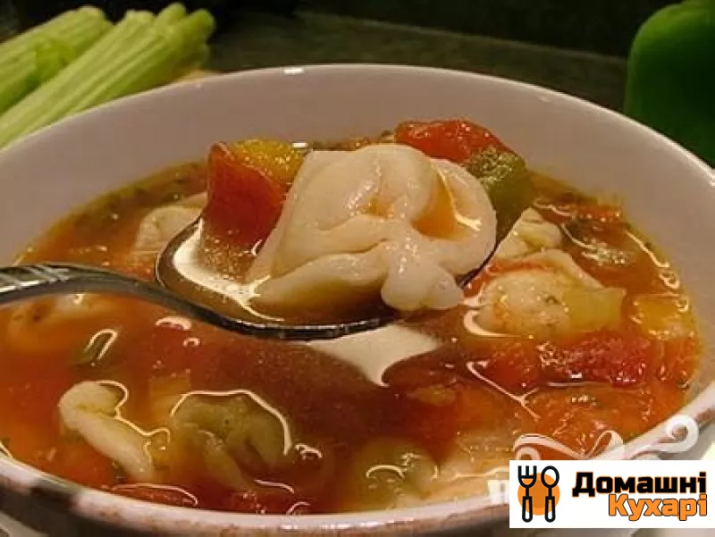Рецепт Овочевий суп з тортелліні