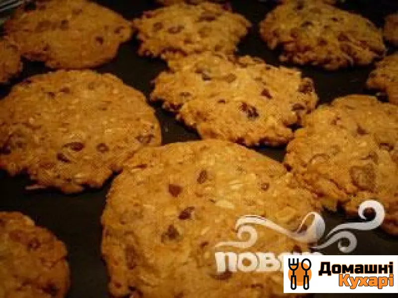 Рецепт Вівсяне печиво з мигдалем і шоколадом
