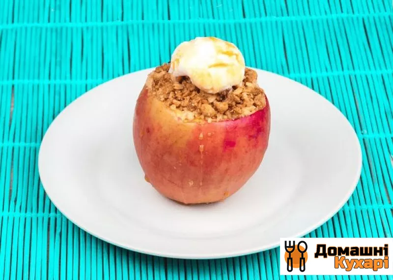 Рецепт Печені яблука з хрусткими мюслі