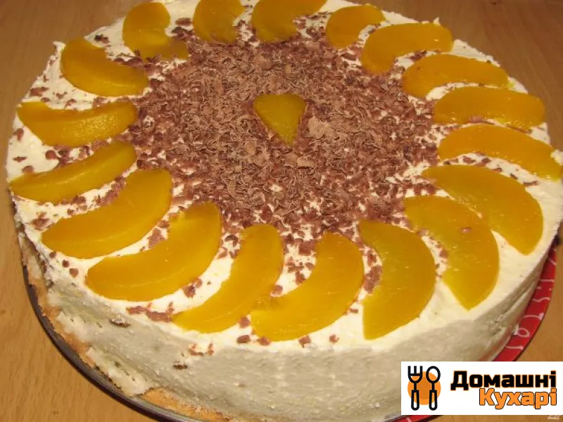 Рецепт Персиковий торт з маскарпоне