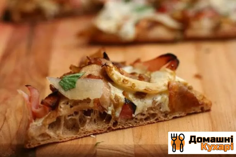 Рецепт Піца з карамелізований цибулею і фенхелем