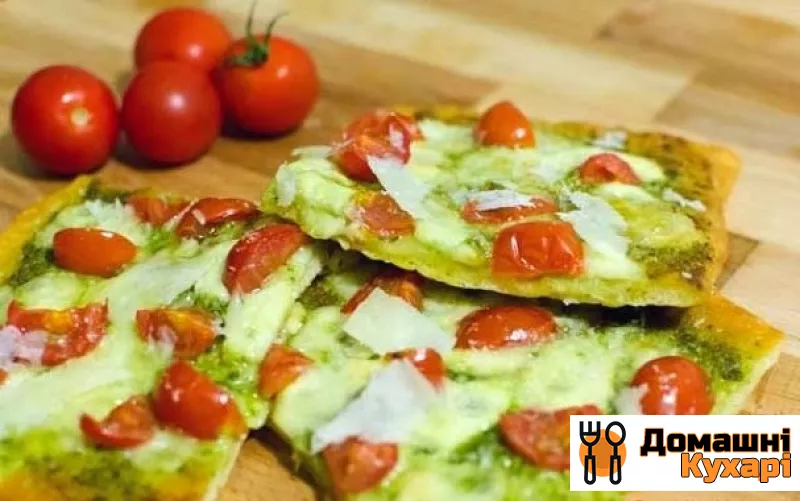 Рецепт Піца з песто і томатами