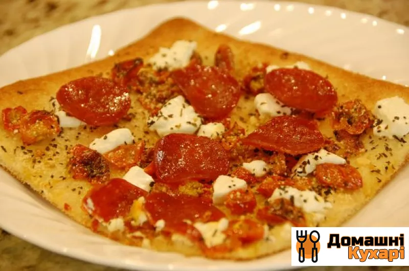 Рецепт Піца з томатами і козячим сиром