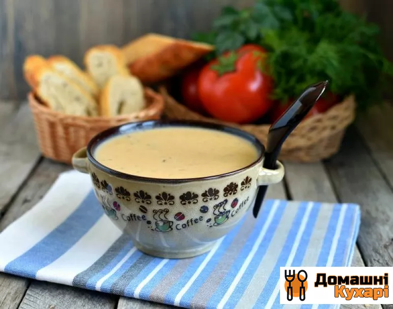 Рецепт Пікантний суп-пюре з консервованої квасолею