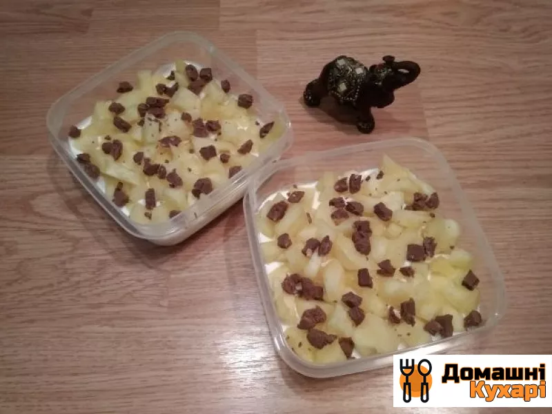 Рецепт Пирожное без выпечки с ананасом
