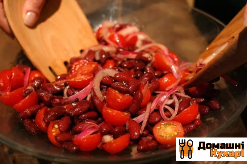 Рецепт Пісний салат з червоною квасолею