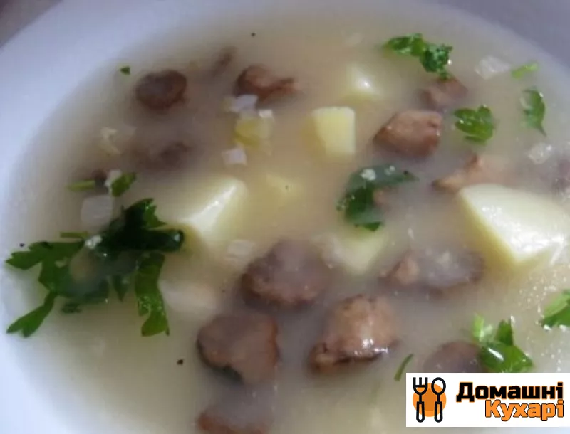 Рецепт Пісний суп з грибами