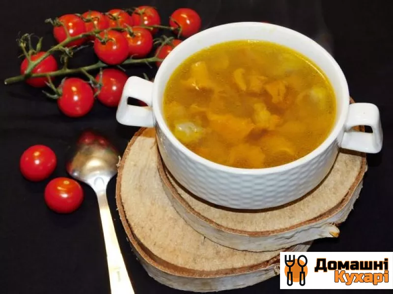 Рецепт Простий грибний суп з лисичками