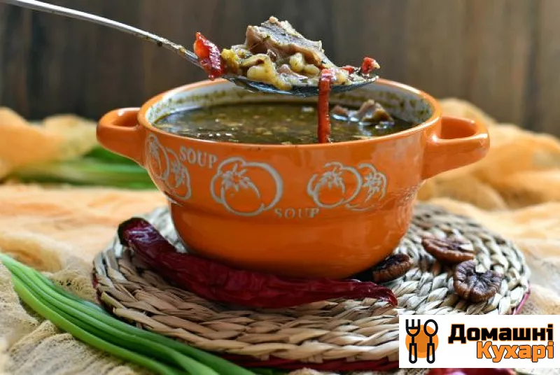 Рецепт Пряний картопляний суп з горіхами