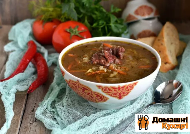 Рецепт Пряний суп з сочевицею і рисом