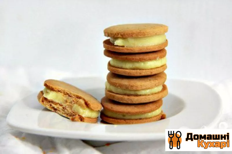 Рецепт Пряне печиво з апельсиновим кремом