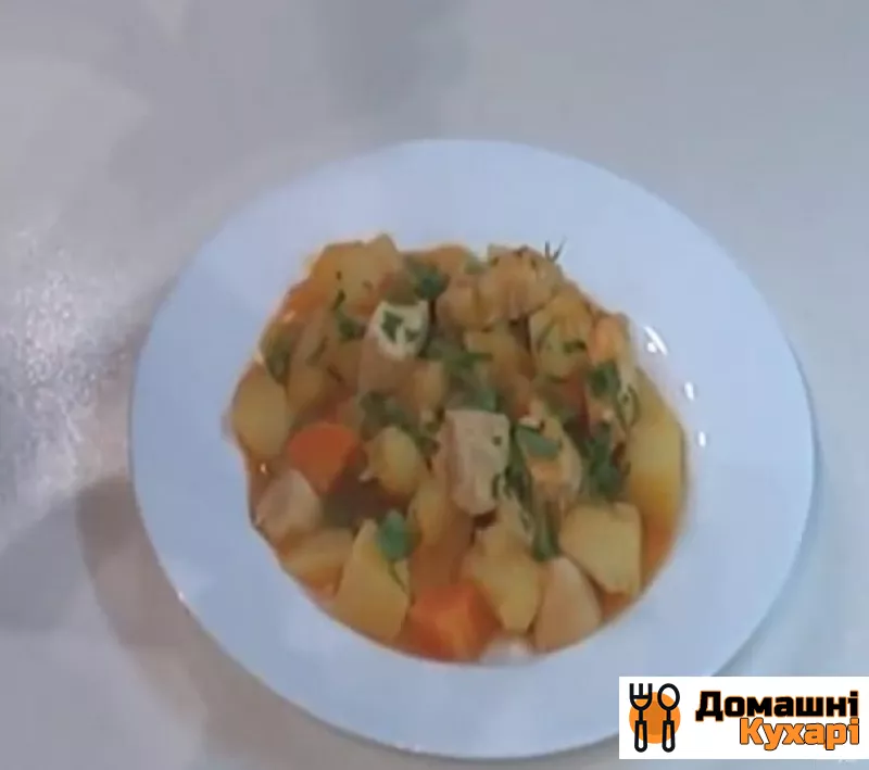 Рецепт Рагу з овочами і куркою