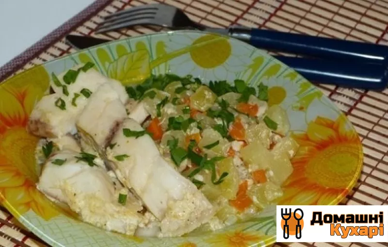 Рецепт Риба з кабачками в мультиварці