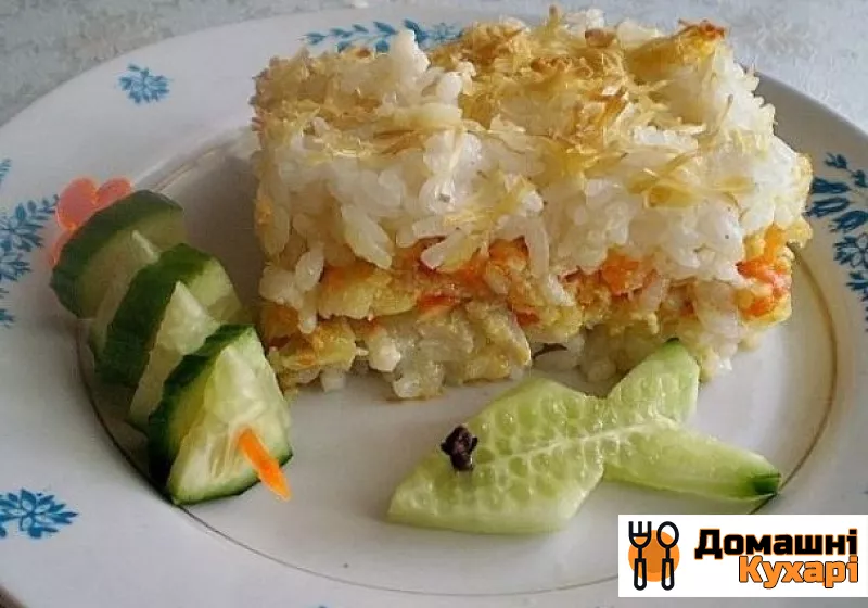 Рецепт Рибна запіканка з рисом