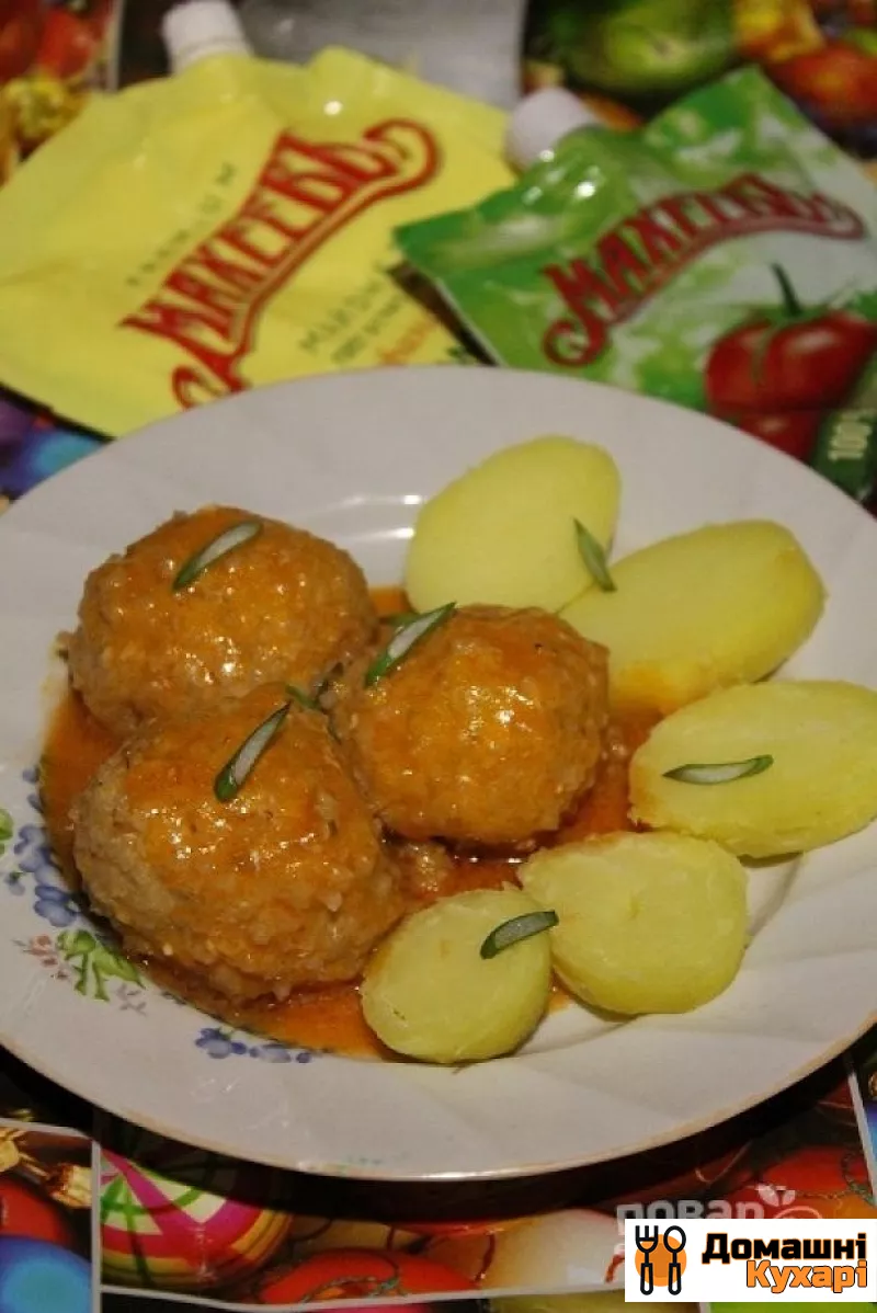 Рецепт Рибні тефтелі в томатно-майонезну соусі