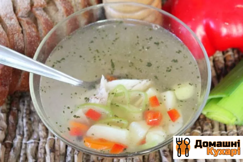 Рецепт Рибний суп з голови желтохвост і овочів