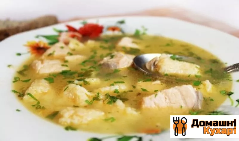 Рибний суп з галушками