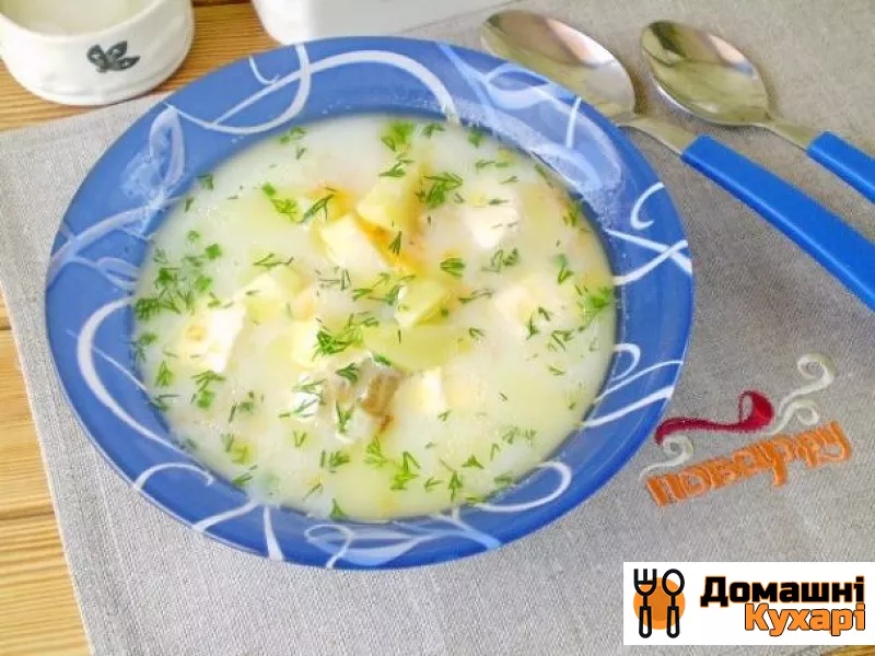 Рецепт Рибний суп з плавленим сиром