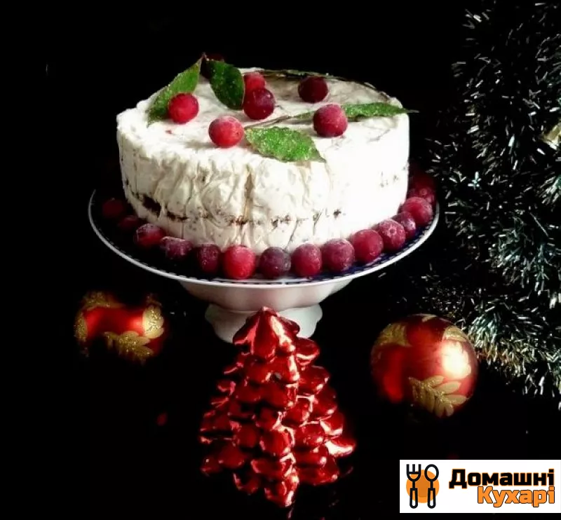 Рецепт Різдвяний торт із сухофруктів