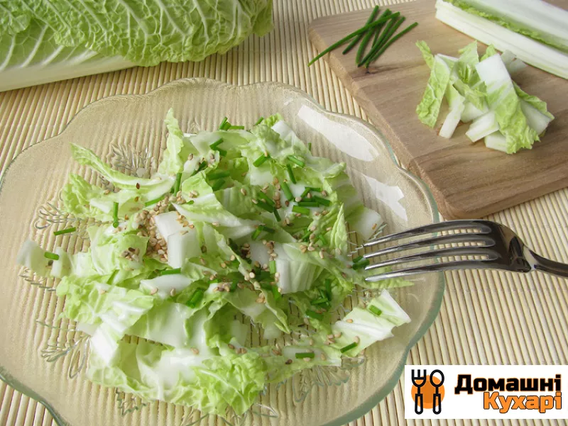 Салат з пекінської капусти з огірком - фото крок 7