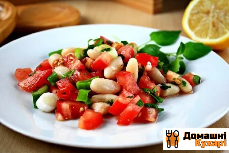 Рецепт Салат з помідорів і квасолі