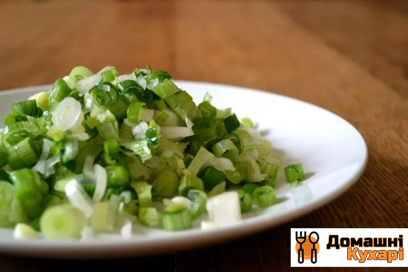 Рецепт Салат із зеленої цибулі