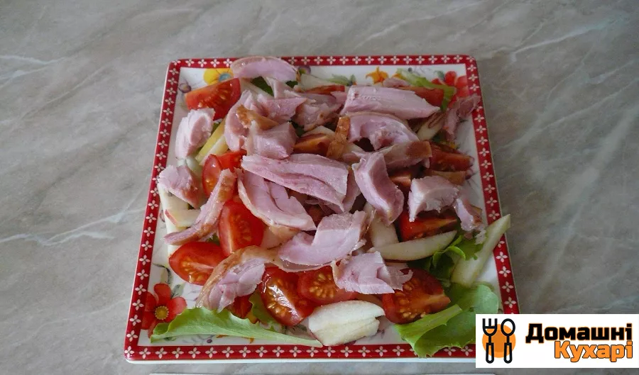 Салат з копченим м'ясом - фото крок 7