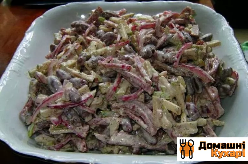 Рецепт Салат з копченою ковбасою