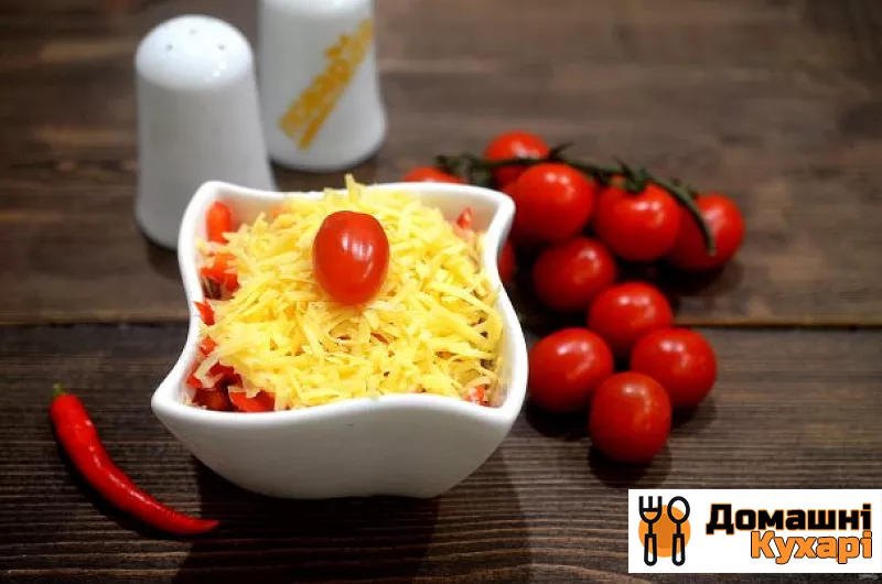 Рецепт Салат з крабовими паличками і помідорами