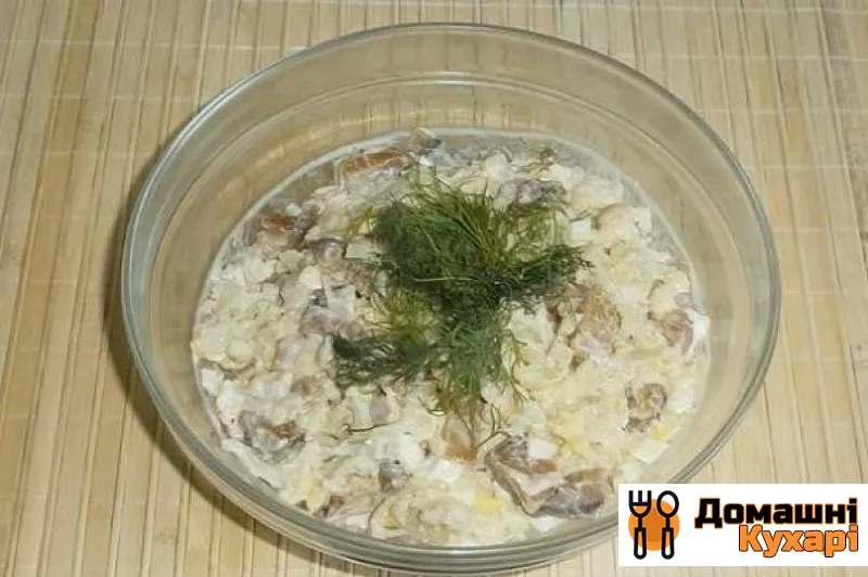 Рецепт Салат з масляною рибою