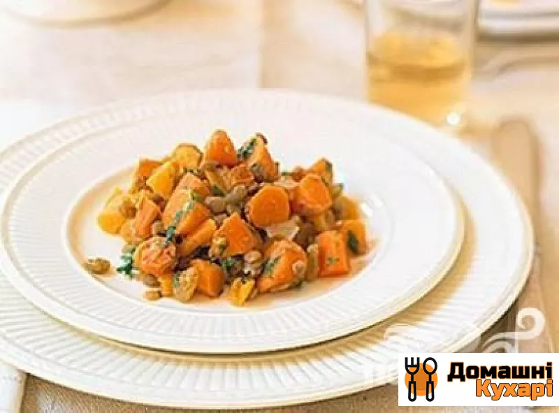 Рецепт Салат з морквою і сочевицею