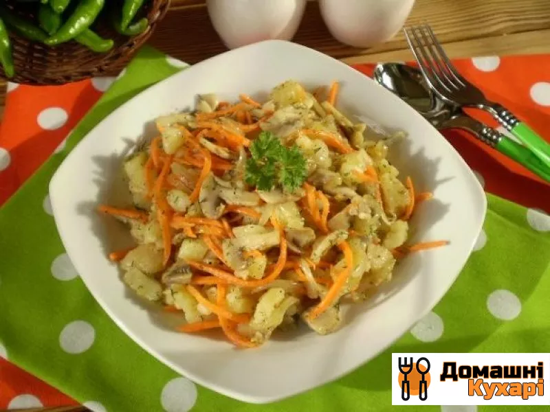 Рецепт Салат з морквою і грибами