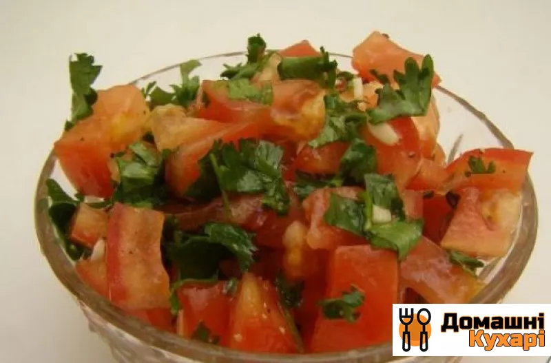 Рецепт Салат з помідорами і кінзою