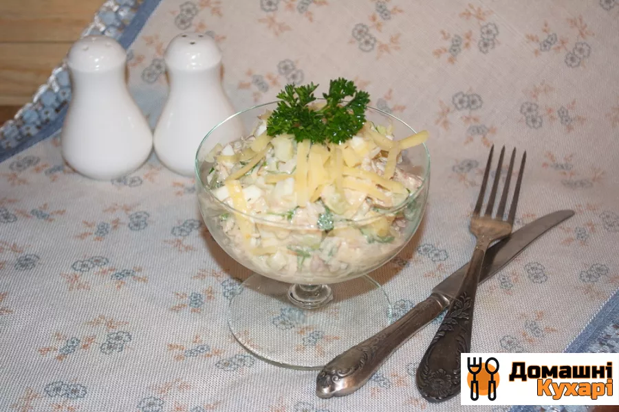Салат з тунцем, рисом і сиром - фото крок 5