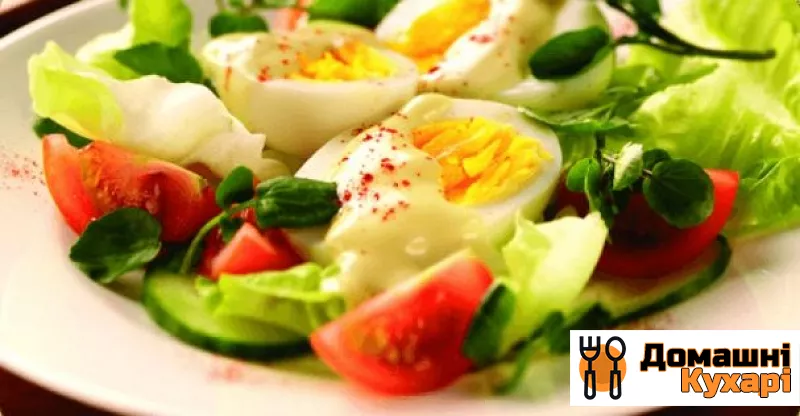 Рецепт Салат з вареними яйцями
