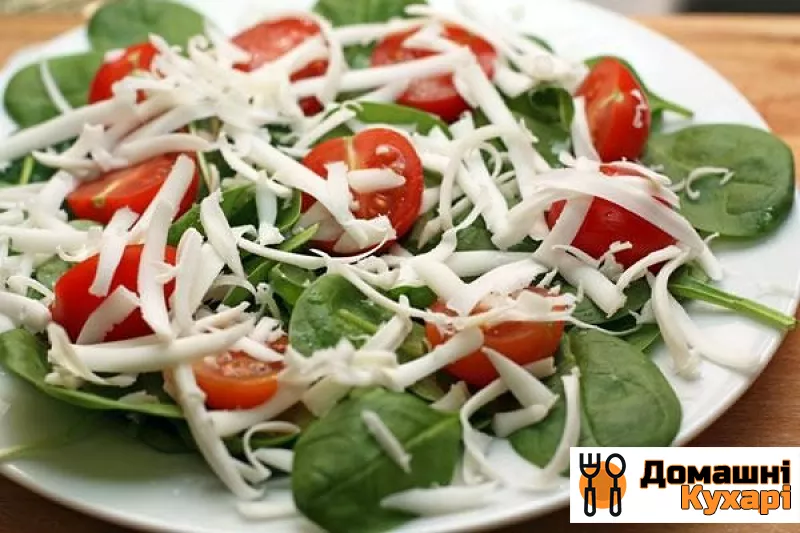 Рецепт Салат зі шпинатом і помідорами чері