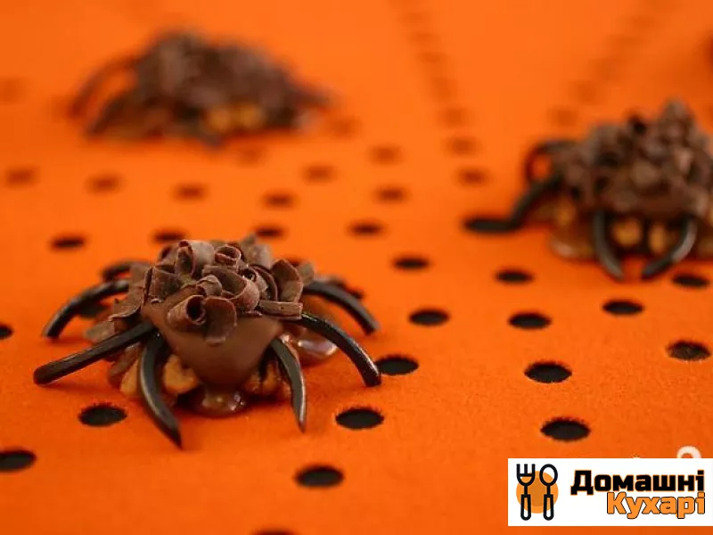 Рецепт Шоколадні павуки з горіхами