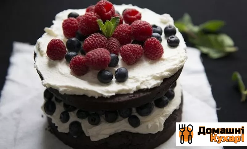 Рецепт Шоколадний торт з чорницею