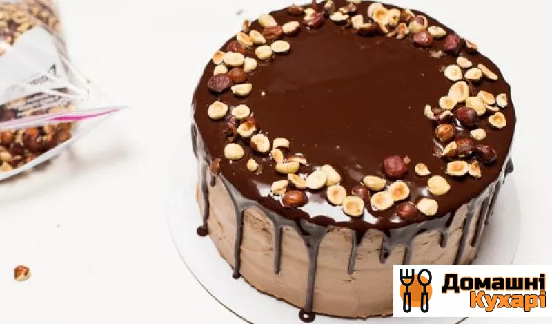 Рецепт Шоколадно-горіховий тортик