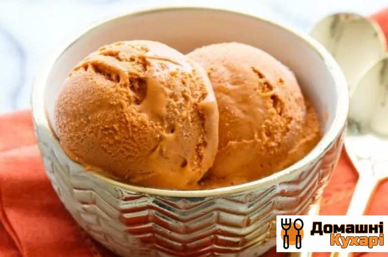 Рецепт Шоколадне морозиво з шафрановим соусом