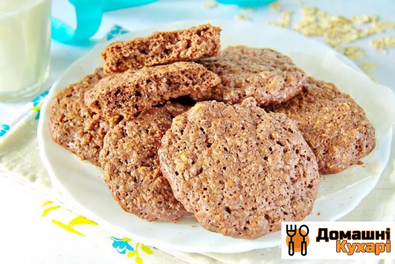 Рецепт Шоколадне вівсяне печиво