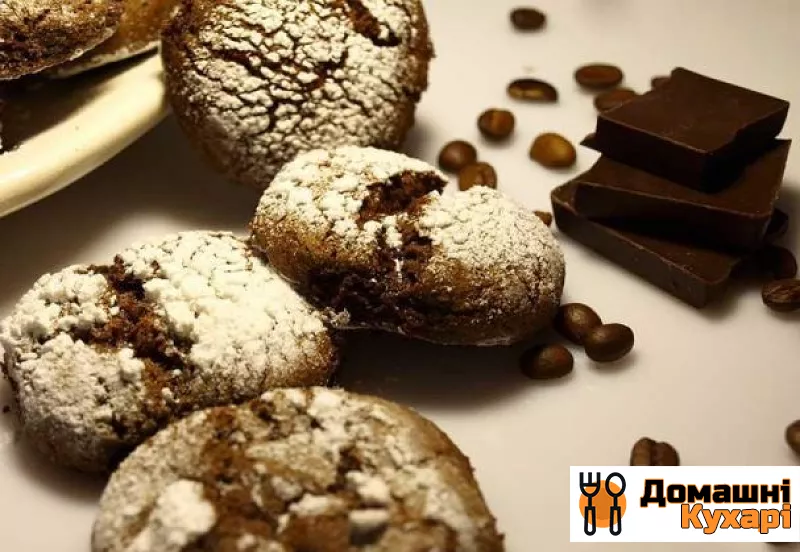 Рецепт Шоколадне печиво з корицею і кава