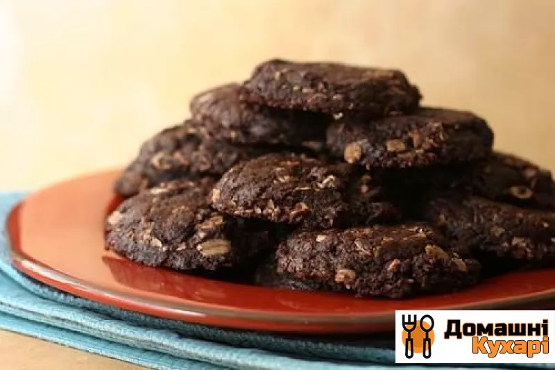 Рецепт Шоколадне печиво з вівсяними пластівцями