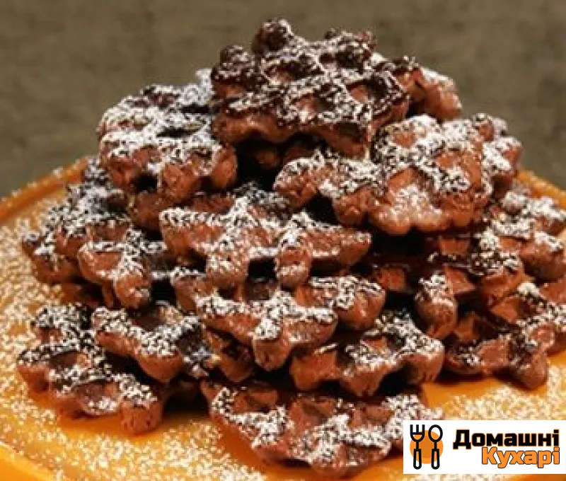 Рецепт Шоколадне вафельний печиво