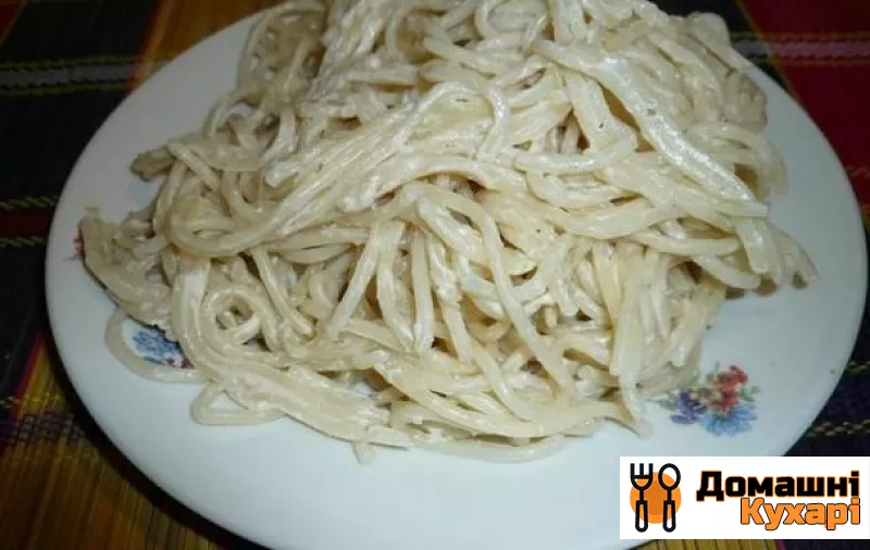 Рецепт Сирний соус для спагетті